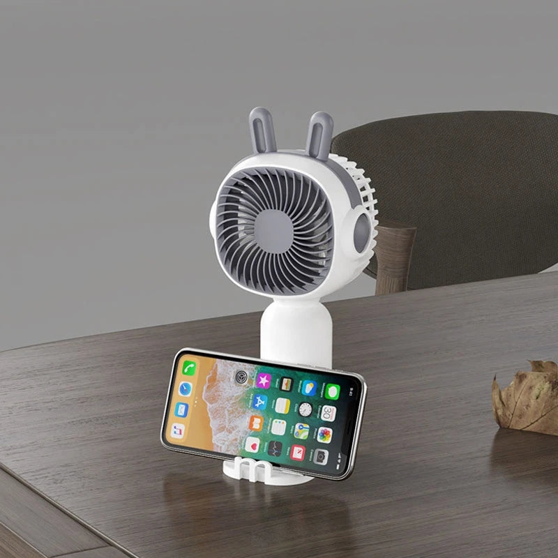 Mini Ventilateur Portable Kawaii – Fraîcheur Nomade pour l’Été