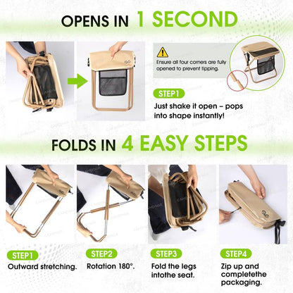 RV Travel Folding Chair – Ultra-Light Portable Camping Seat
