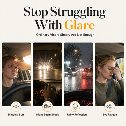 🌙 Universal HD Anti-Glare Visor – Day & night driving safety ✨