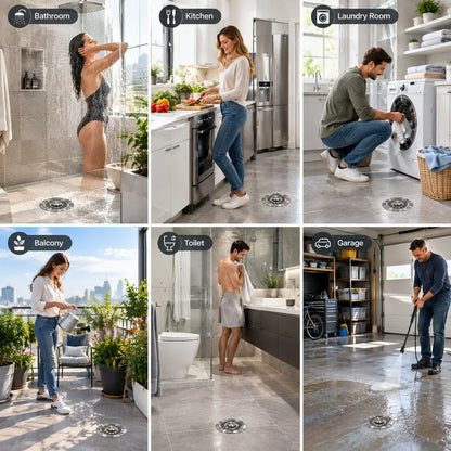 🎁304 Stainless Steel Automatic Anti-Odor Floor Drain