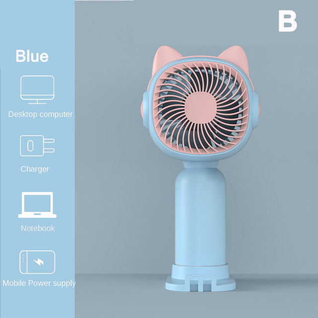 Mini Ventilateur Portable Kawaii – Fraîcheur Nomade pour l’Été