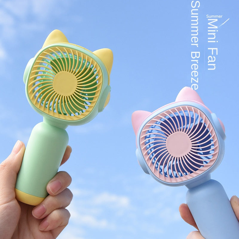 Mini Ventilateur Portable Kawaii – Fraîcheur Nomade pour l’Été