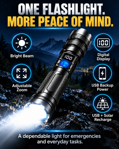 🔦Powerful Flashlight for Home & Emergencies