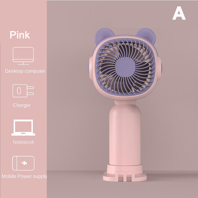 Mini Ventilateur Portable Kawaii – Fraîcheur Nomade pour l’Été