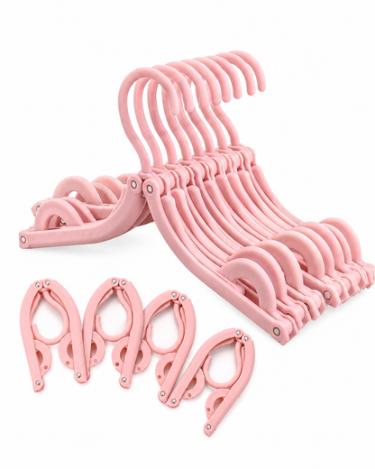 👕 Selnivo™ Foldable Travel Hangers with Clips – Dry Clothes Anywhere with Your Portable Dryer 💨