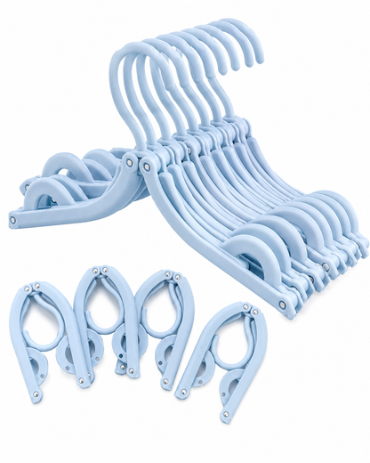 👕 Selnivo™ Foldable Travel Hangers with Clips – Dry Clothes Anywhere with Your Portable Dryer 💨