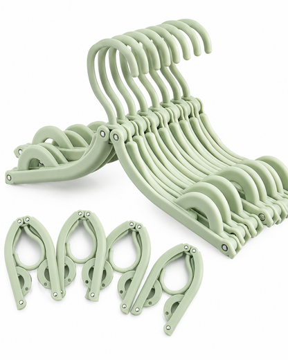 👕 Selnivo™ Foldable Travel Hangers with Clips – Dry Clothes Anywhere with Your Portable Dryer 💨