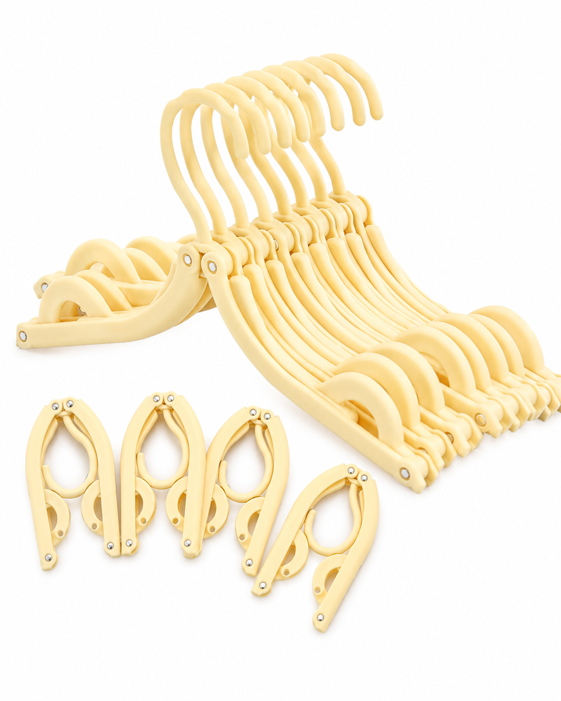 👕 Selnivo™ Foldable Travel Hangers with Clips – Dry Clothes Anywhere with Your Portable Dryer 💨