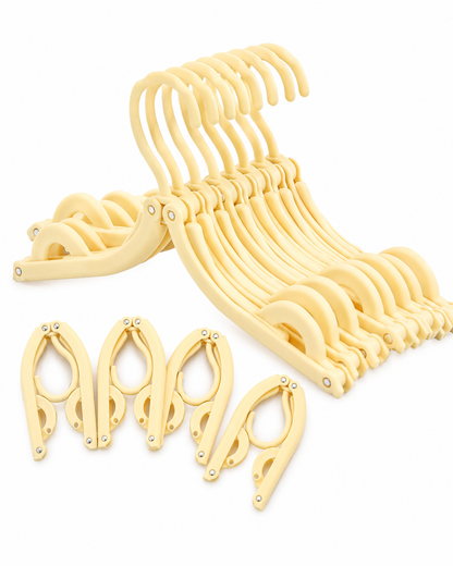 👕 Selnivo™ Foldable Travel Hangers with Clips – Dry Clothes Anywhere with Your Portable Dryer 💨
