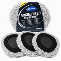 3-Pack Microfiber Brush Covers Black