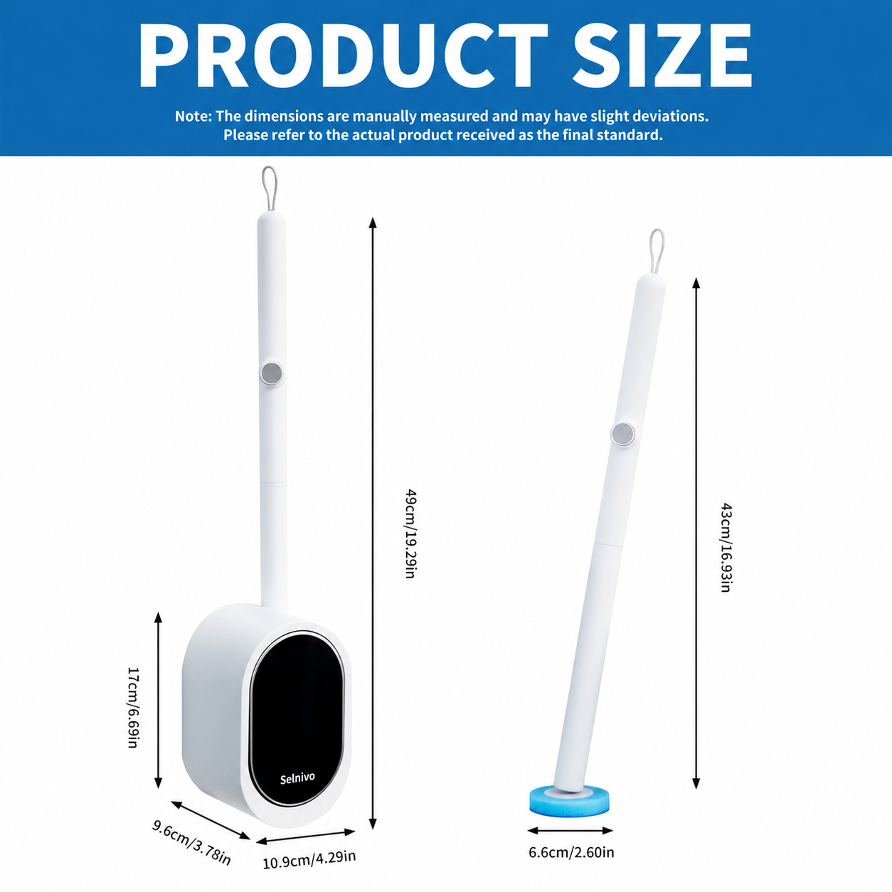 🚽 Selnivo™ Disposable Toilet Brush Kit – No-Touch Deep Cleaning for Home & RV Bathrooms ✨