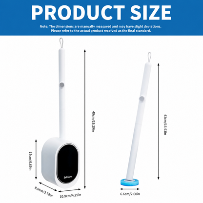 🚽 Selnivo™ Disposable Toilet Brush Kit – No-Touch Deep Cleaning for Home & RV Bathrooms ✨