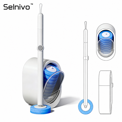 🚽 Selnivo™ Disposable Toilet Brush Kit – No-Touch Deep Cleaning for Home & RV Bathrooms ✨