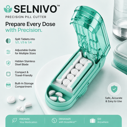 Selnivo – Waterproof Weekly Pill Organizer