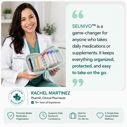 Selnivo – Waterproof Weekly Pill Organizer