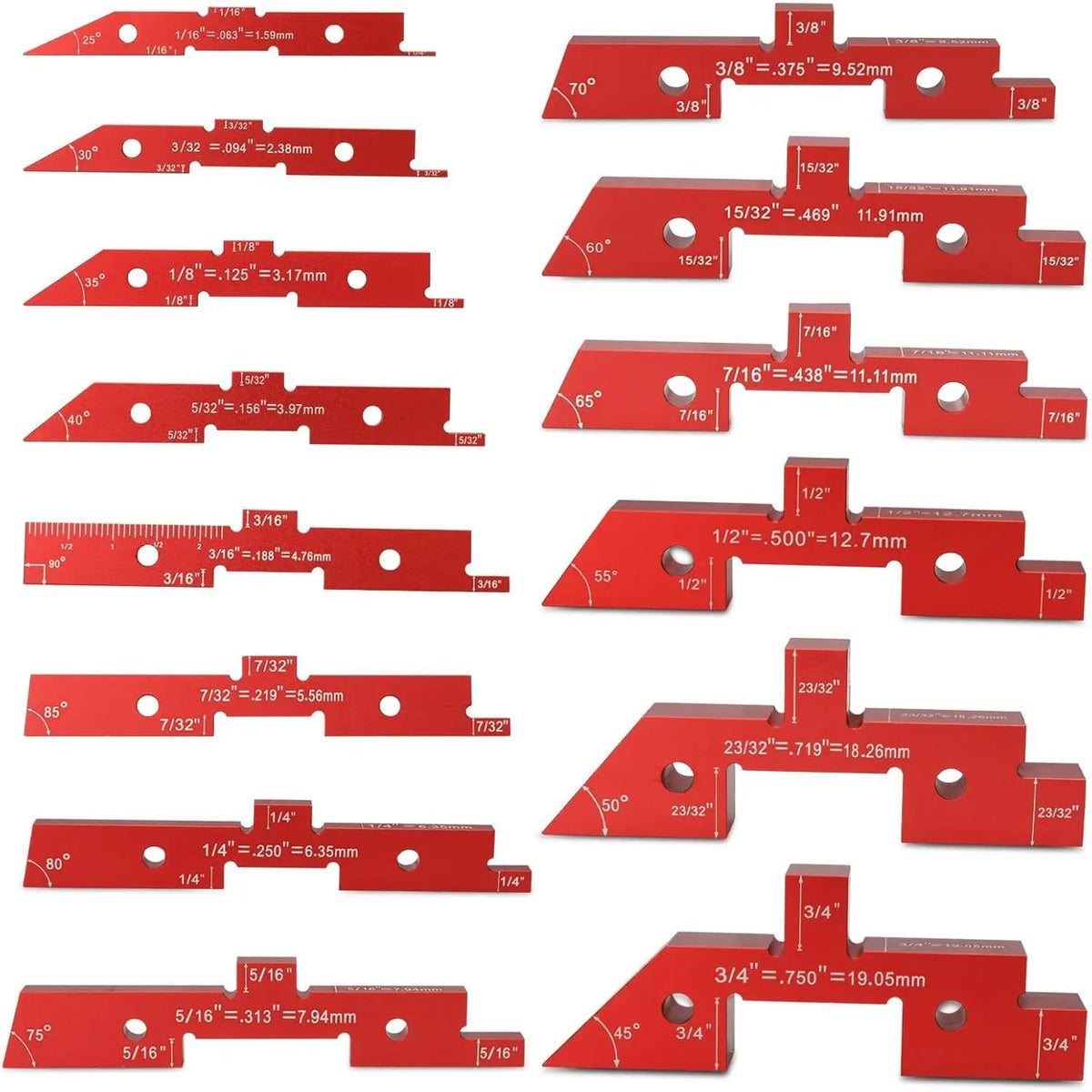 Table Setup Blocks for Woodworking