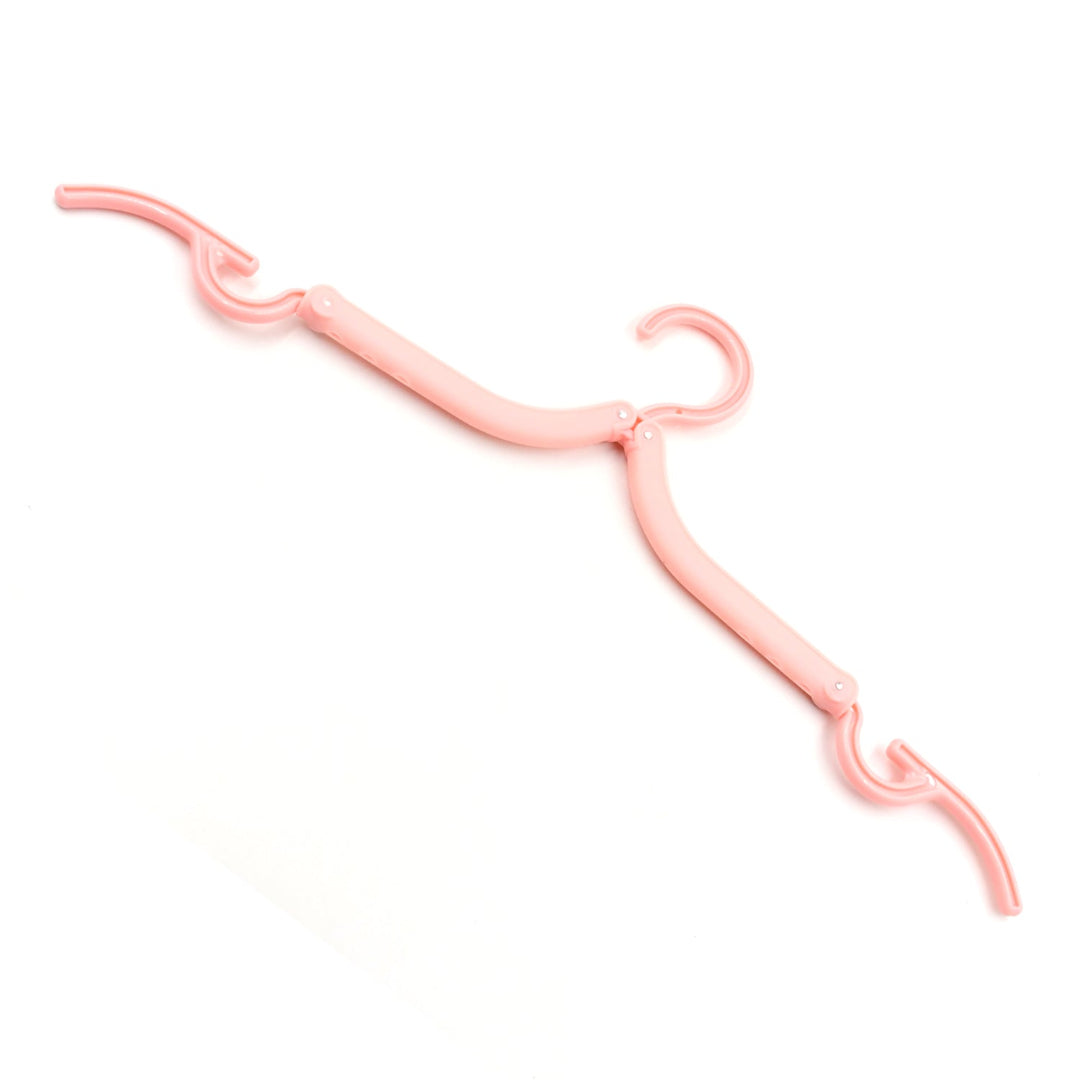 KLICKKART Travel Hangers With Clips Portable Folding Clothes Hangers For Scarves Suits Trousers Pants Shirts Socks Underwear Travel Home Foldable Clothes Drying Rack