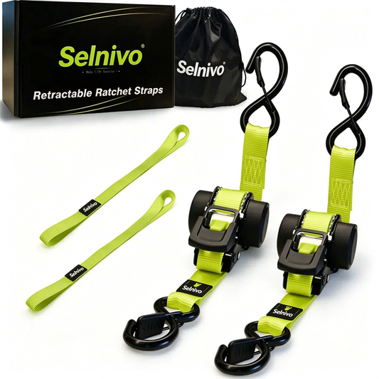 Sturdy Retractable Ratchet Straps