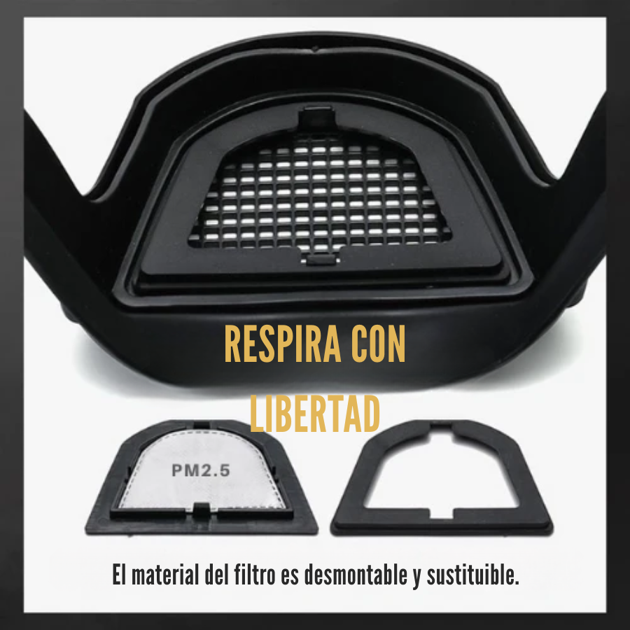 🛡 La visera protege la cara, los ojos y las vías respiratorias durante el trabajo