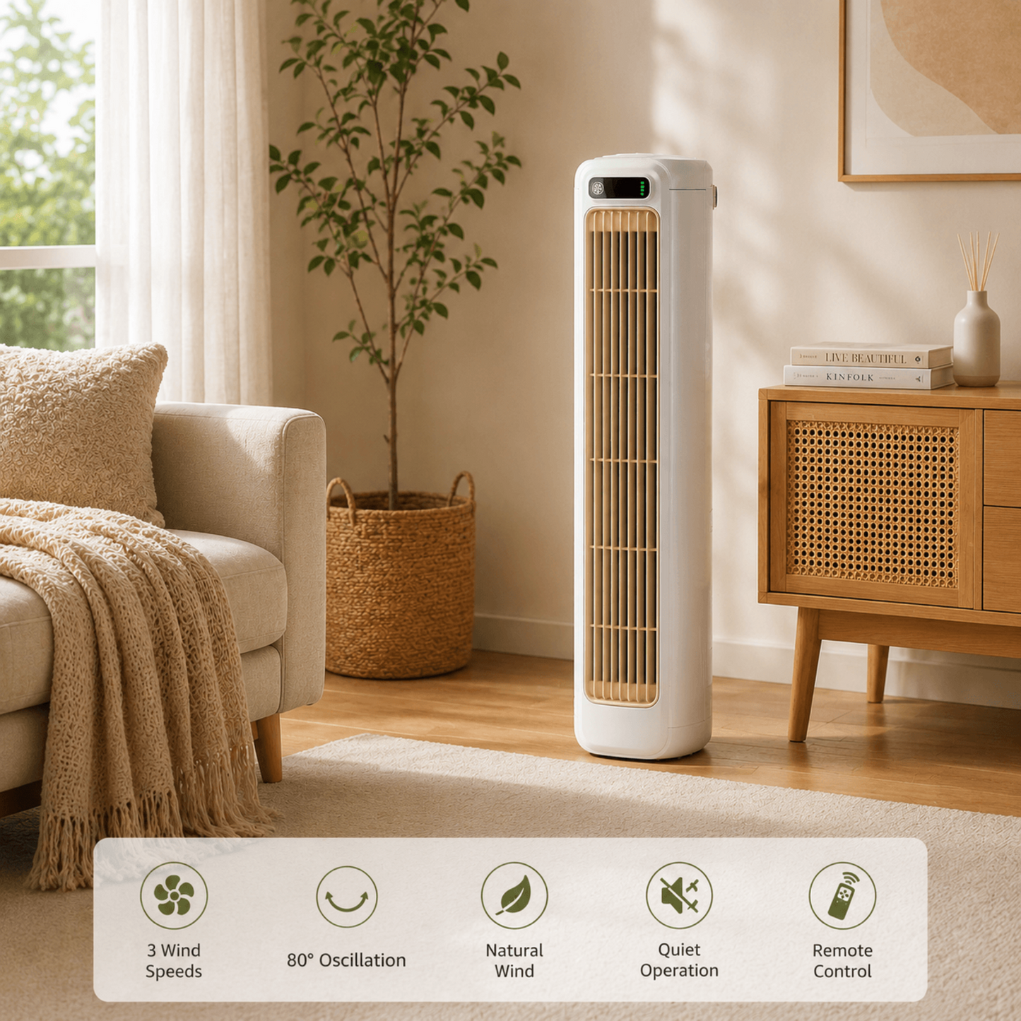 quiet rechargeable cooling fan