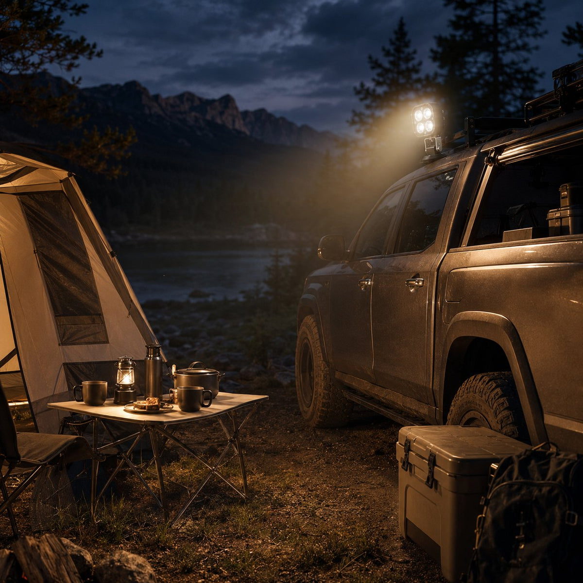 360° Rotating LED Pod Light – Adjustable Outdoor Spotlight