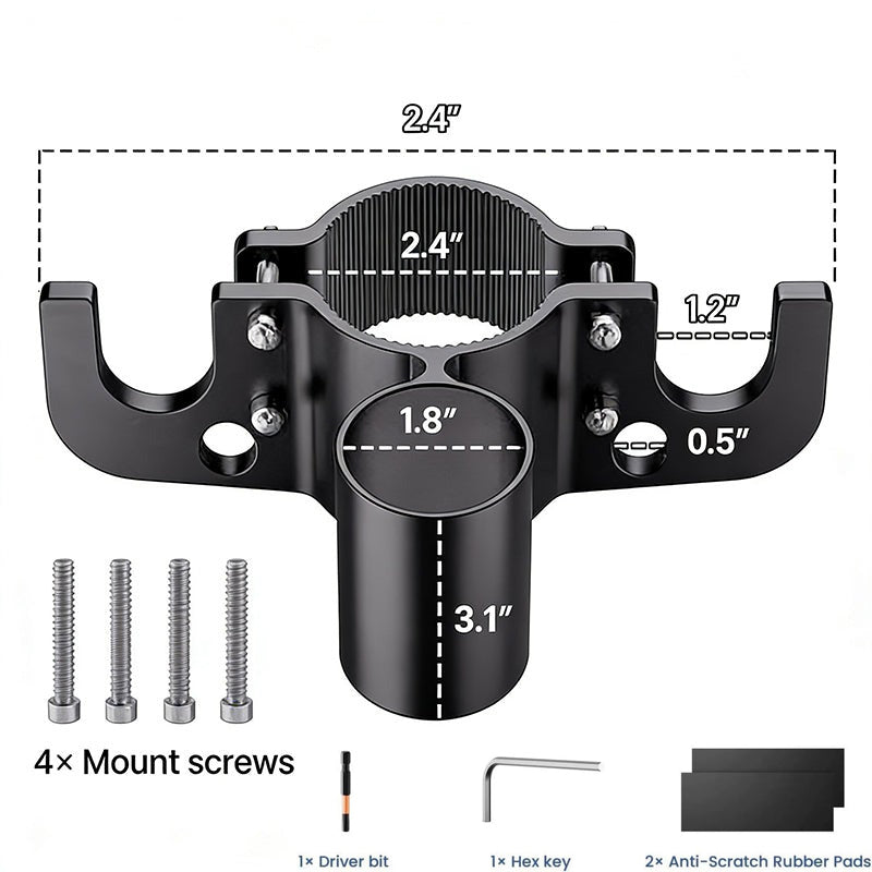🔥2026 Aluminum RV Towing Chain Organizer & 7-Way Plug Holder ( RV Camper Accessories )