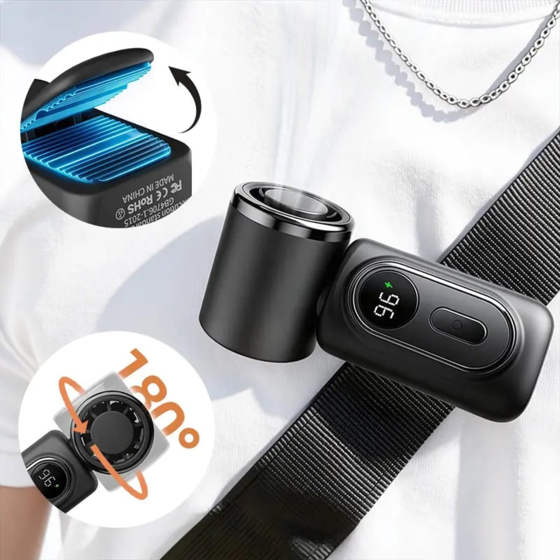 Stay cool anywhere with this mini portable cooling fan