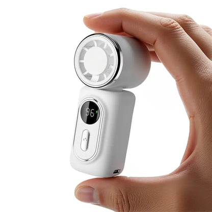Mini rechargeable cooling fan for personal summer use