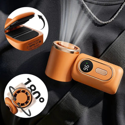 Smart portable cooling fan with stylish modern appearance