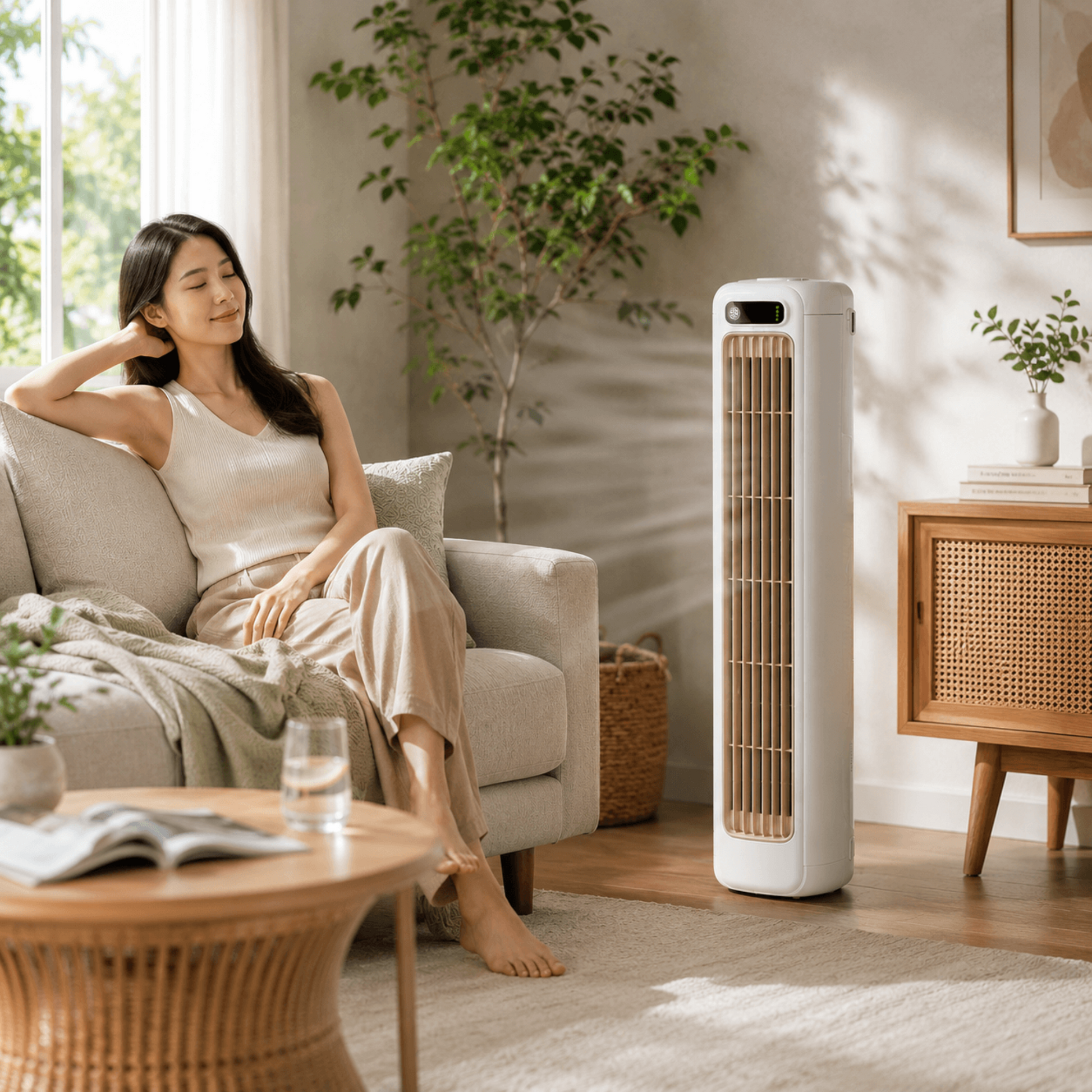mini tower fan with strong airflow