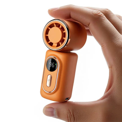 Compact portable fan with instant cooling technology